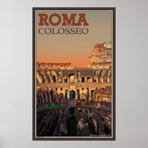 Affiches À l'intérieur du Colisée romain