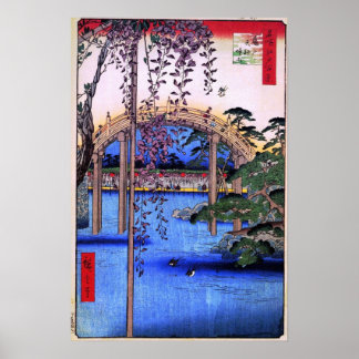 Affiches À l'intérieur du sanctuaire de Kameido Tenjin (亀 戸