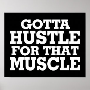 Affiches A obtenu de se dépêcher pour ce blanc de muscle