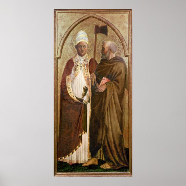 Affiches A Pope  and St. Matthias, c.1428-29 (Devant)