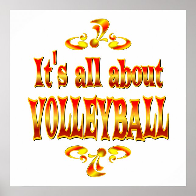 AFFICHES À PROPOS DE VOLLEYBALL (Devant)