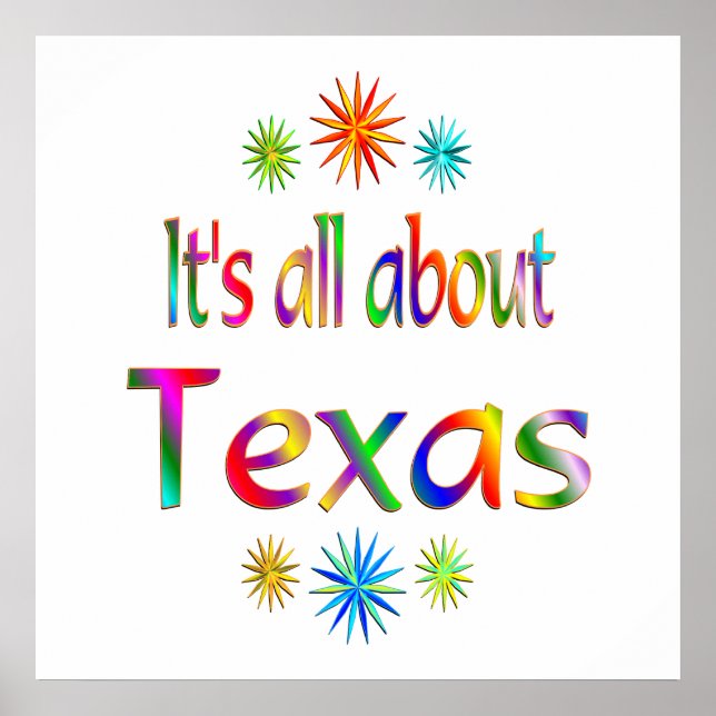 Affiches À propos du Texas (Devant)