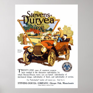 Affiches A Stevens Duryea Model AA
