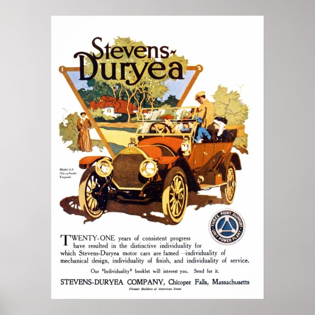 Affiches A Stevens Duryea Model AA (Devant)