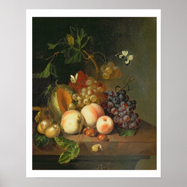 Affiches A Still Life on a Marble Ledge (Devant)