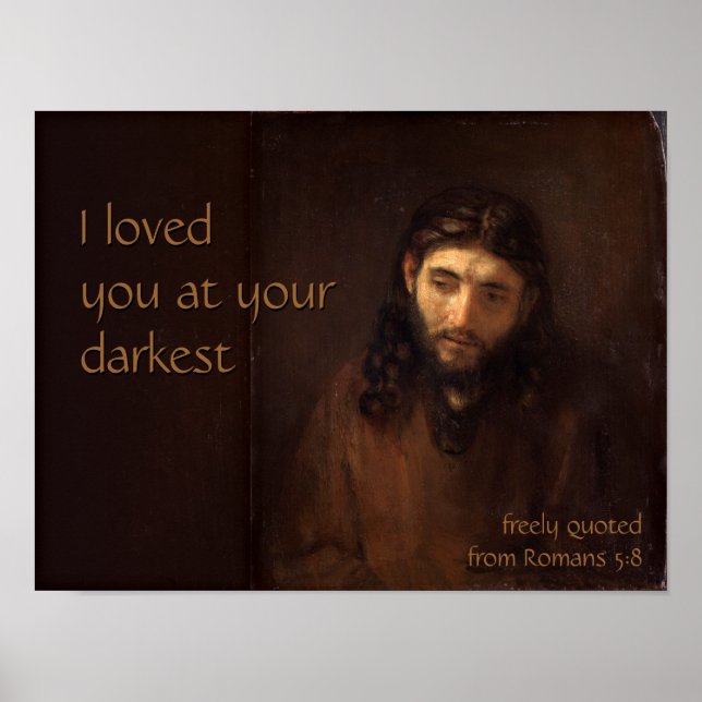 Affiches À votre plus sombre CC0520 Rembrandt Jesus Cardsto (Devant)