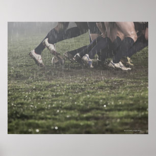 Affiches Abaissez la section du joueur de rugby dans la