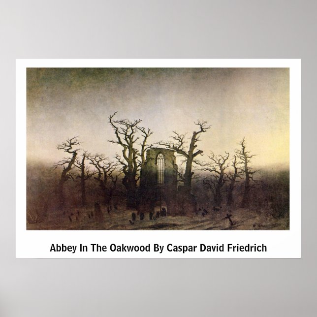 Affiches Abbaye Dans Le Bois De Chêne Par Caspar David Frie (Devant)