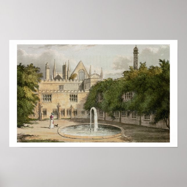 Affiches Abbaye de Newstead, de R. Ackermann's (1764-1834)  (Devant)