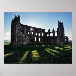 Affiches Abbaye de Whitby au coucher du soleil