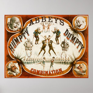 Affiches Abbey's Humpty Dumpty Combination Circus