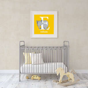 Affiches ABC du Dr Seuss : Lettre E - Blanc   Ajouter Votre