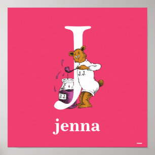 Affiches ABC du Dr Seuss : Lettre J - Blanc   Ajouter Votre