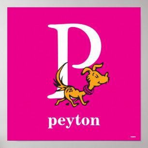 Affiches ABC du Dr Seuss : Lettre P - Blanc   Ajouter Votre