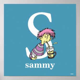 Affiches ABC du Dr Seuss : Lettre S - Blanc   Ajouter Votre