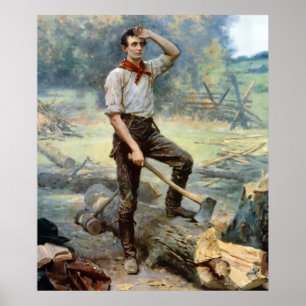 Affiches Abe Lincoln -- Le diviseur de rail