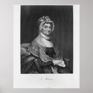 Affiches ABIGAIL ADAMS d'une peinture originale de G. Stuar