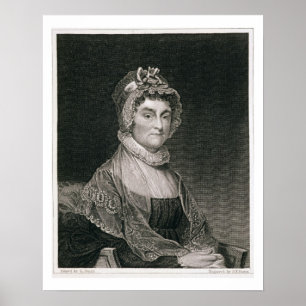 Affiches Abigaïl Adams, gravé par G.F. Storm (fl.c.1834)