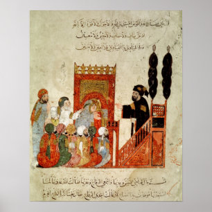 Affiches Abou Zayd prêchant dans la mosquée
