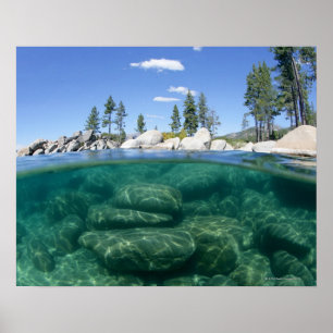 Affiches Above and below Lake Tahoe