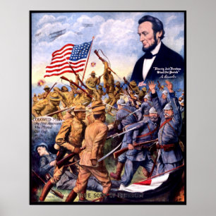 Affiches Abraham Lincoln Fils Véritables De La Liberté