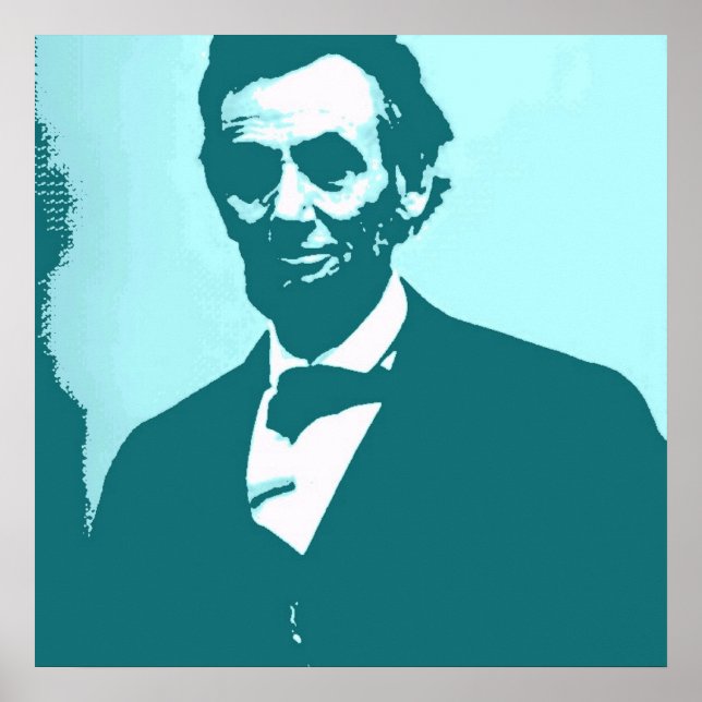 Affiches Abraham Lincoln Pop Art (Devant)