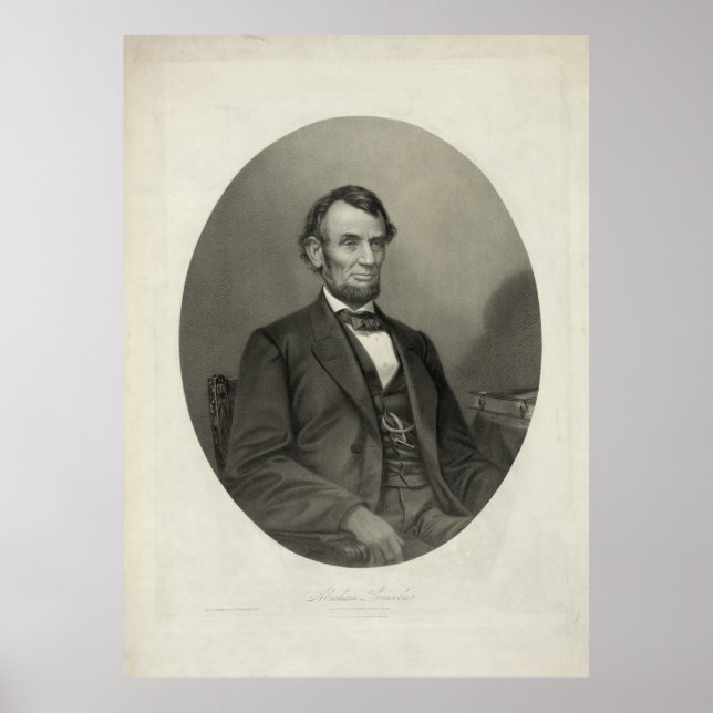 Affiches ABRAHAM LINCOLN Portrait de J.H. Bufford & Sons (Devant)