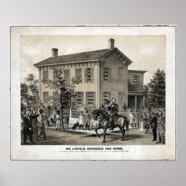 Affiches Abraham Lincoln's Home (Devant)
