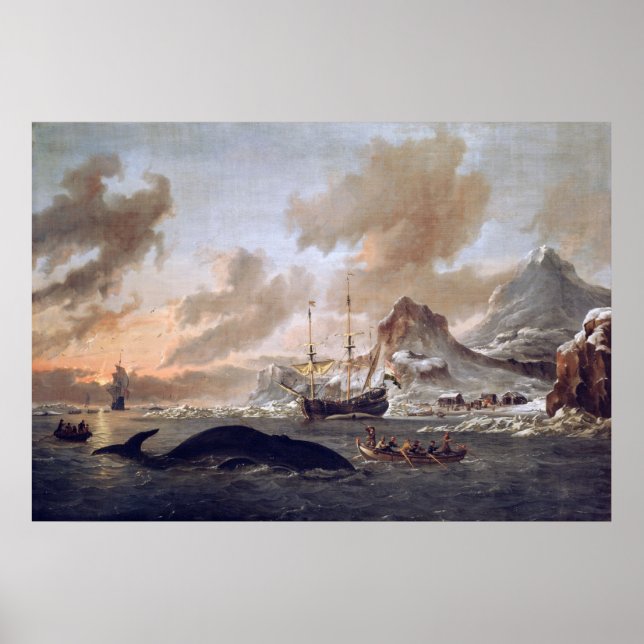 Affiches Abraham Storck Marqueurs hollandais près de Spitsb (Devant)
