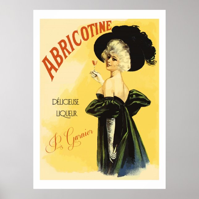 Affiches Abricotine (Réinitialisé vintage Liquor Ads) (Devant)