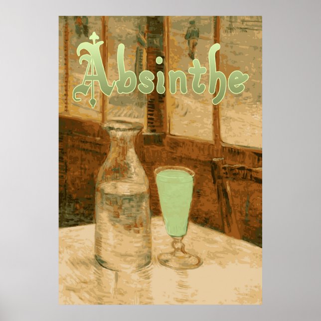 Affiches Absinthe Art Nouveau Advertisement (Devant)