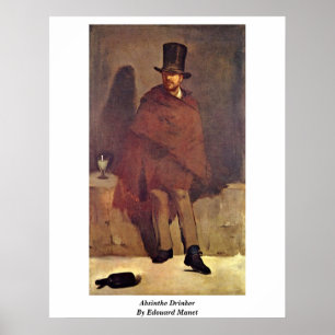 Affiches Absinthe Drinker Par Edouard Manet