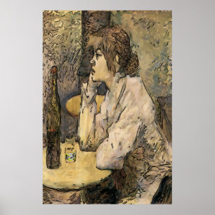 Affiches Absinthe Drinker, Quartier Français