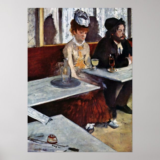 Affiches Absinthe par Edgar Degas (Devant)