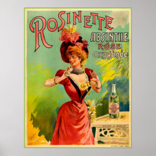Affiches Absinthe Rosinette