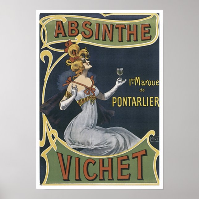 Affiches Absinthe Vichet (Devant)