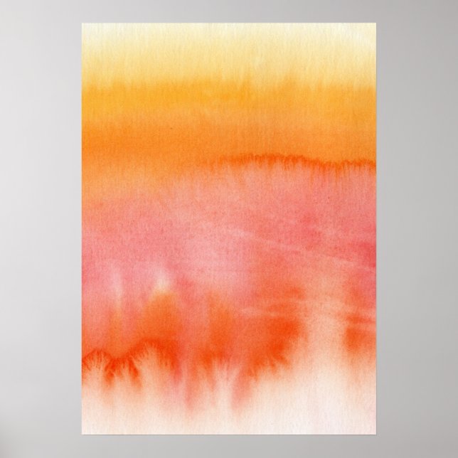 Affiches Abstract watercolor hand painted background 17 (Devant)