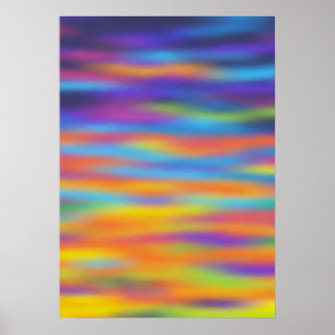 Affiches Abstrait Desert Sunset Sky Artwork