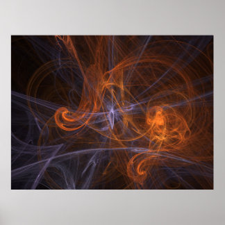 Affiches abstrait fractal