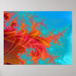 Affiches Abstrait fractal 1