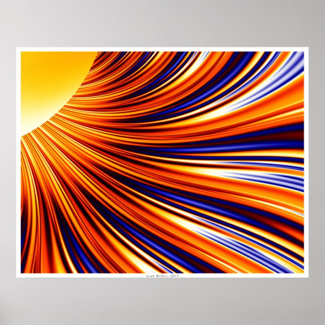 Affiches Abstrait - Gravité solaire et magnétisme 3 (Devant)
