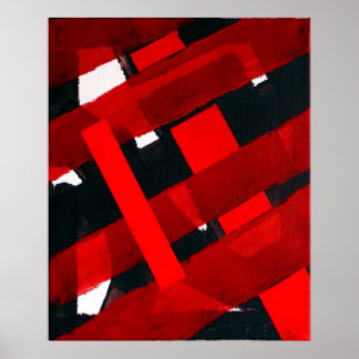 Affiches Abstrait rouge