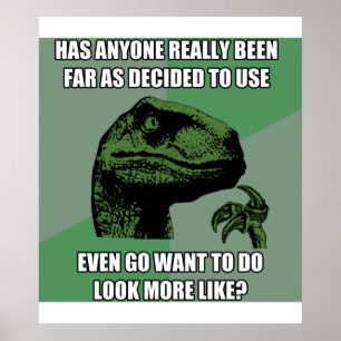 Affiches Absurdité de Philosoraptor
