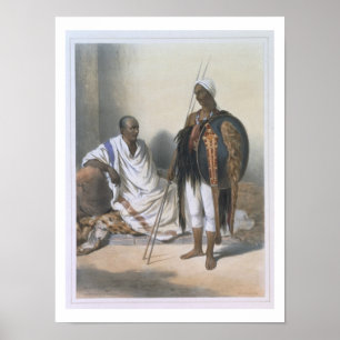 Affiches Abyssinian Priest and Warrior, illustration from '
