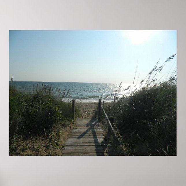 Affiches Accès À La Plage (Devant)
