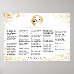 Affiches Accessoires De Réception En Spray De Feuille D'Or