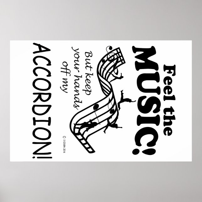 Affiches Accordion Sent La Musique (Devant)