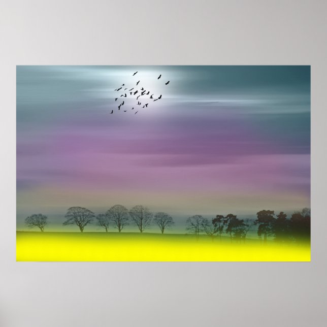 Affiches Accueil Imaginaire écossais Peinture paysage (Devant)