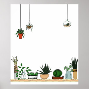 Affiches Accueil Pots Plante Doodart