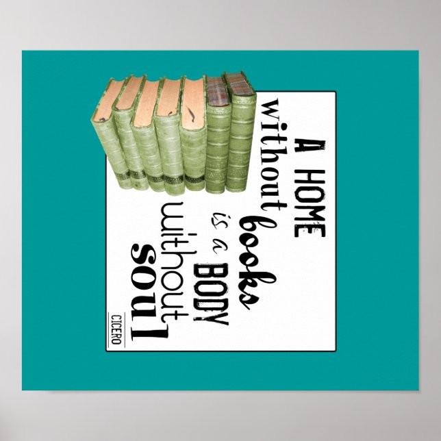 Affiches Accueil sans livres = Corps sans âme (Devant)